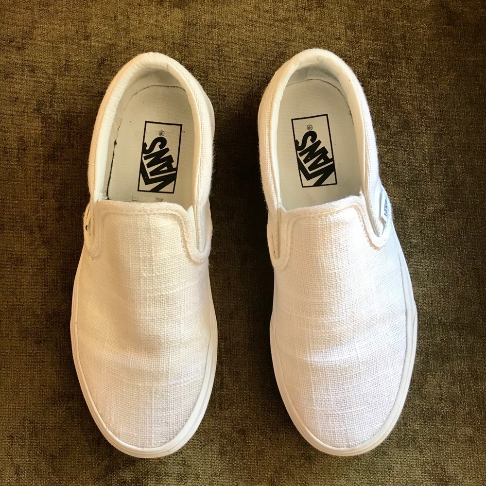 VANS Hemp Linen Slip-On Blanc de Blanc sneakers